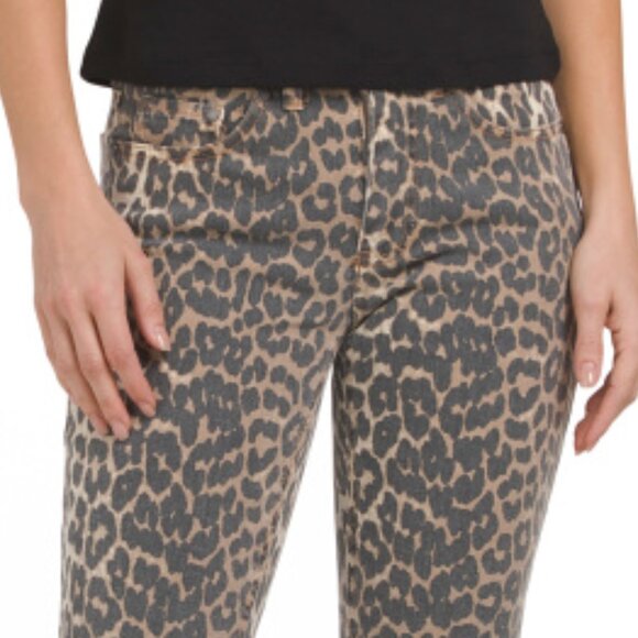 NEW OAT NEW YORK Animal Print Straight Leg Jeans for women 258  2M7 - Picture 5 of 6